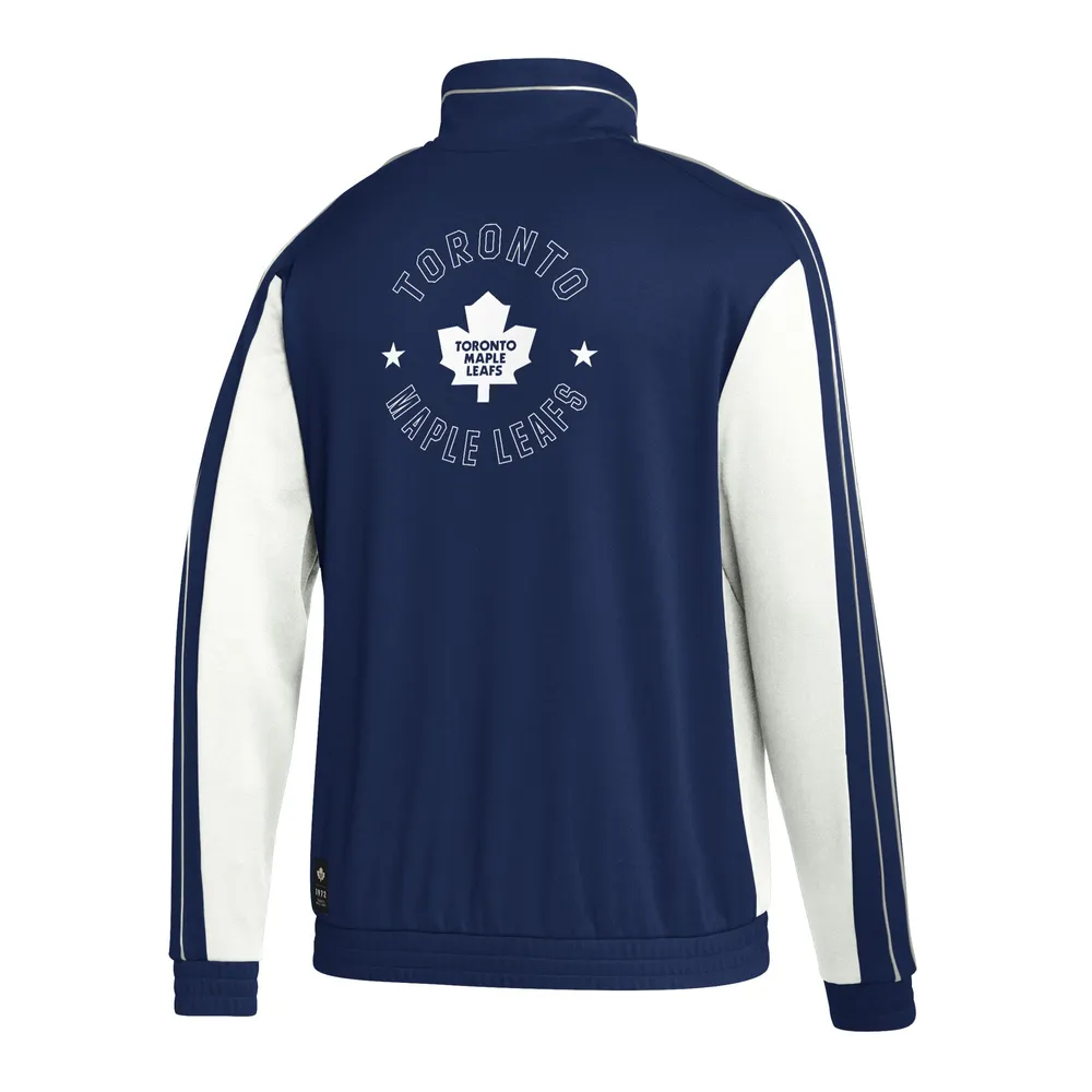 Veste à demi-glissière adidas Toronto Maple Leafs Team Classics pour homme, bleu