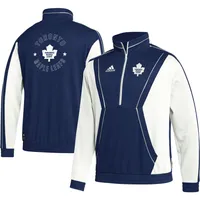 Veste à demi-glissière adidas Toronto Maple Leafs Team Classics pour homme, bleu