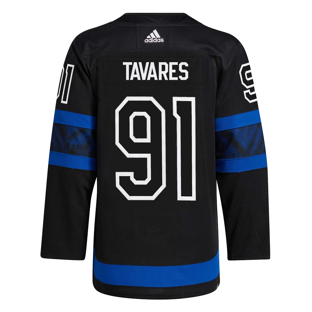 Men's adidas John Tavares Black Toronto Maple Leafs Alternate Primegreen Authentic Jersey