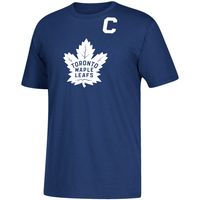 Men's adidas John Tavares Blue Toronto Maple Leafs Team Name & Number - T-Shirt