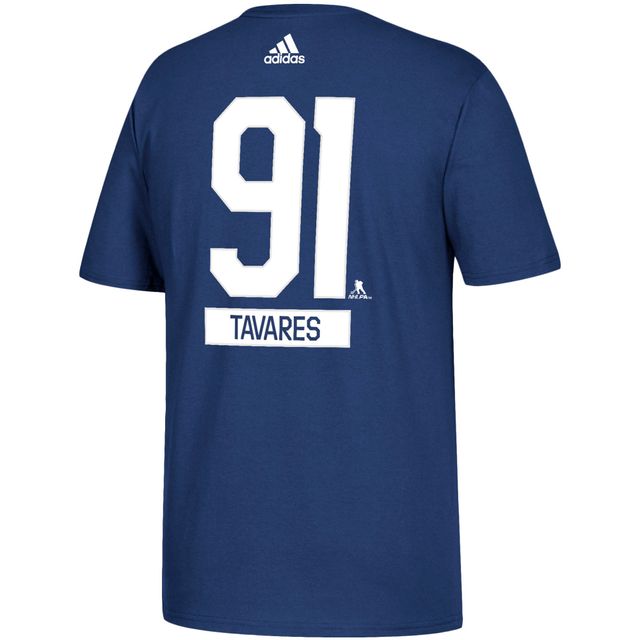 T-shirt John Tavares pour hommes, bleu, nom et numéro de l'équipe des Maple Leafs Toronto - adidas