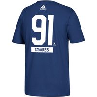 Men's adidas John Tavares Blue Toronto Maple Leafs Team Name & Number - T-Shirt