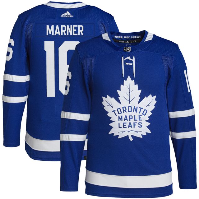 Mitch Marner Men's Cotton T-Shirt - Royal Blue - Toronto | 500 Level