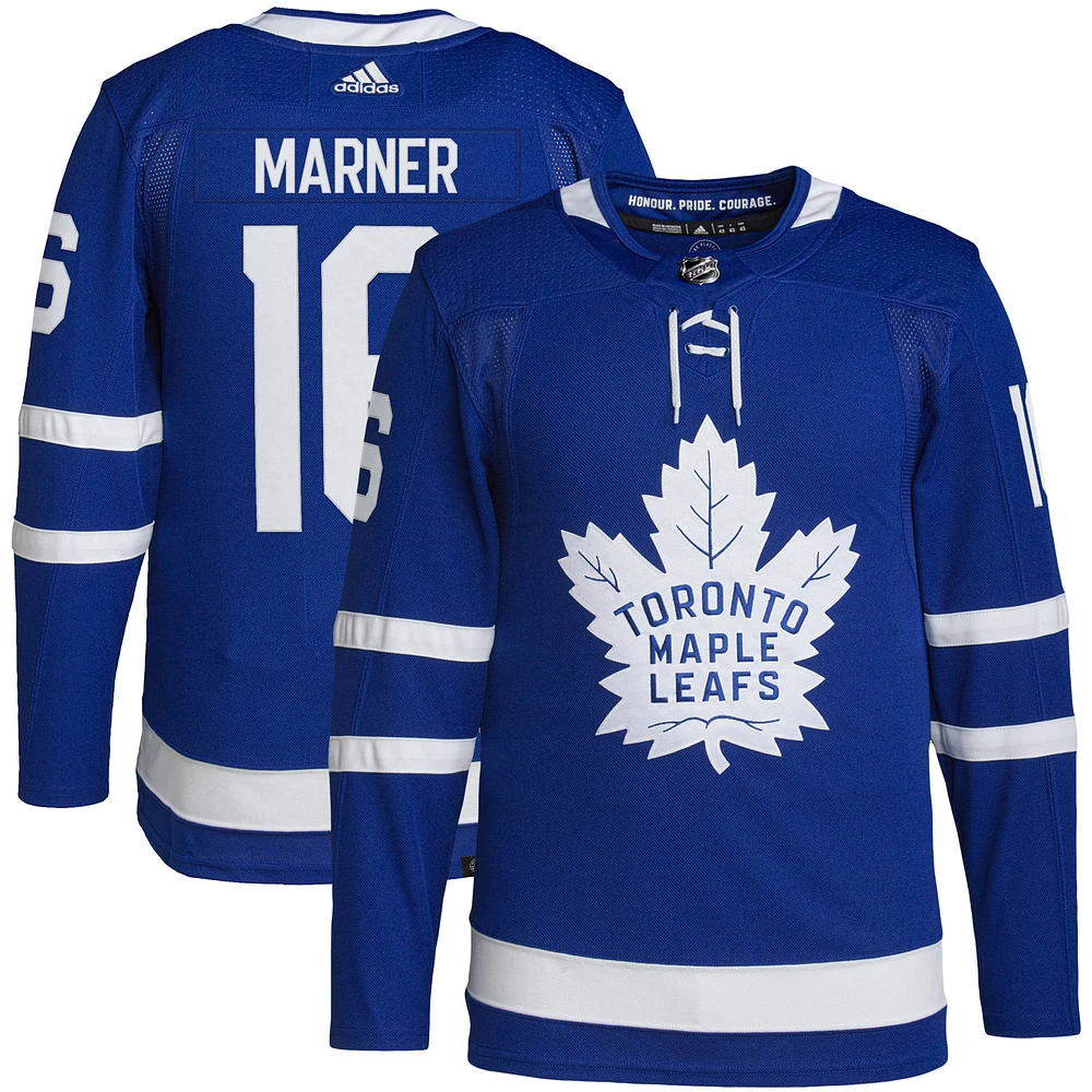 Maillot authentique domicile Primegreen des Maple Leafs de Toronto bleu adidas Mitchell Marner pour homme