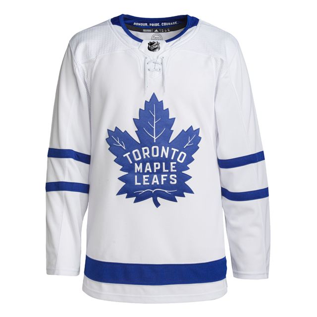 Adidas Toronto Maple Leafs Away Blanc pour Homme - Maillot Primegreen Authentique