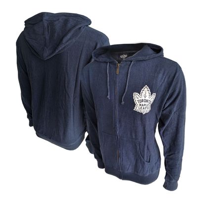 Men's American Needle Navy Toronto Maple Leafs Vintage - Full-Zip Hoodie Jacket