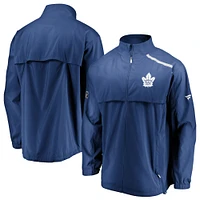 Veste à glissière intégrale Authentic Pro Rinkside bleue/blanche pour homme des Maple Leafs de Toronto