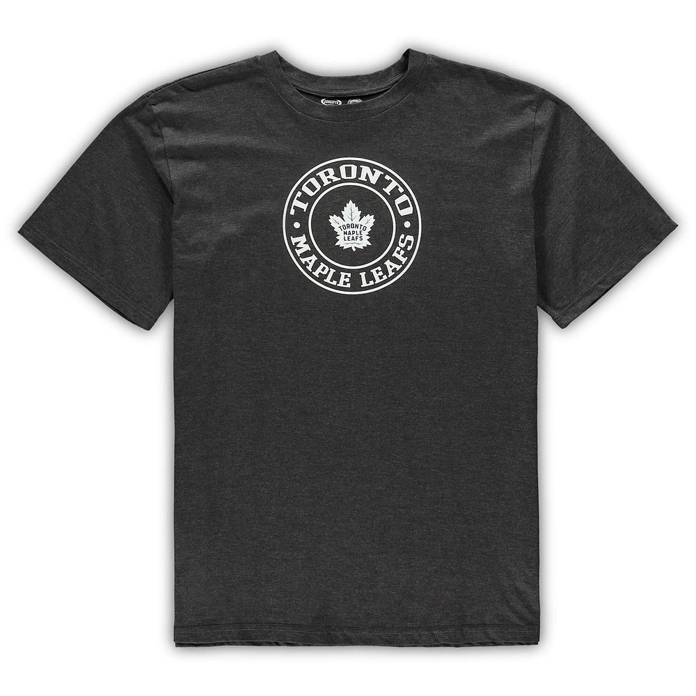 Men's Concepts Sport Navy/Heathered Charcoal Toronto Maple Leafs Big & Tall T-Shirt Shorts Sleep Set