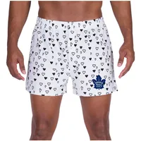 Toronto Maple Leafs Concepts Sport Epiphany All Over Print Knit Boxers - White