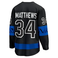 Fanatics pour hommes Auston Matthews Black Toronto Maple Leafs - Maillot de joueur réversible Alternate Premier Breakaway