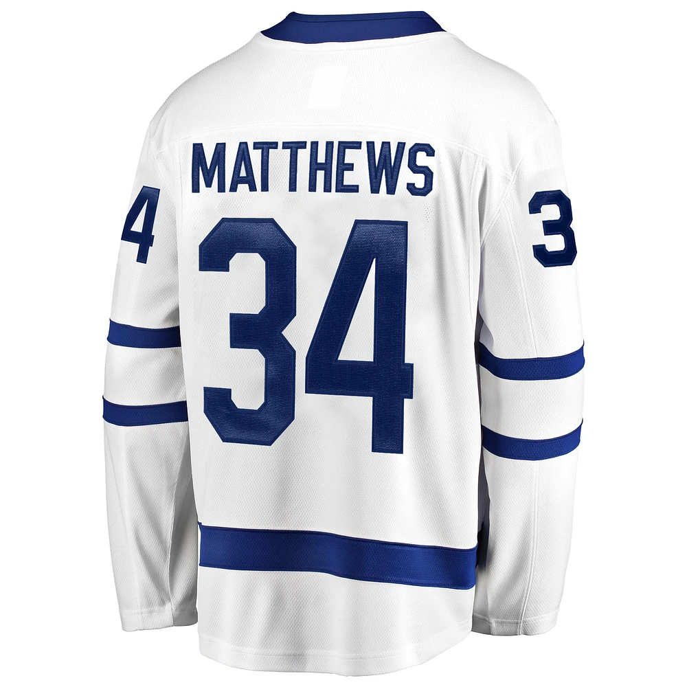 Fanatiques masculins de marque Auston Matthews White Toronto Maple Leafs Breakaway - Maillot joueur