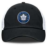 Men's Fanatics  Black/Gray Toronto Maple Leafs Averie Trucker Adjustable Hat