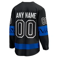 Fanatics pour hommes noirs Maple Leafs de Toronto - Maillot personnalisé réversible Alternate Premier Breakaway