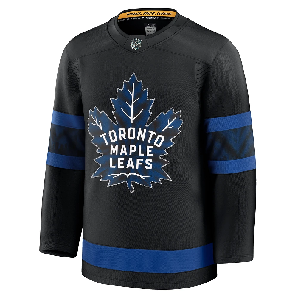 Maillot de remplacement noir pour homme Fanatics des Maple Leafs Toronto