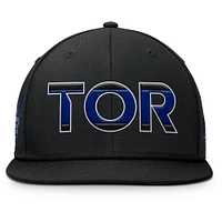 Men's Fanatics Black Toronto Maple Leafs Authentic Pro Alternate Jersey Snapback Hat