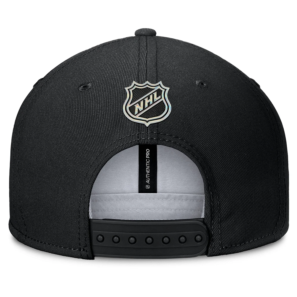 Men's Fanatics Black Toronto Maple Leafs Authentic Pro Alternate Jersey Snapback Hat