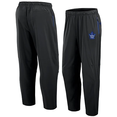 Pantalon de patinoire alternatif authentique Pro Fanatics noir pour homme des Maple Leafs Toronto
