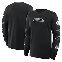 Men's Fanatics Black Toronto Maple Leafs Boxed Legacy Long Sleeve T-Shirt