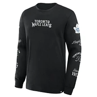 Men's Fanatics Black Toronto Maple Leafs Boxed Legacy Long Sleeve T-Shirt