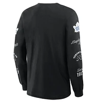 Men's Fanatics Black Toronto Maple Leafs Boxed Legacy Long Sleeve T-Shirt