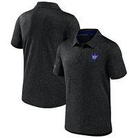Men's Fanatics  Black Toronto Maple Leafs Jacquard Polo