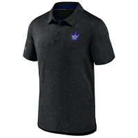 Men's Fanatics  Black Toronto Maple Leafs Jacquard Polo