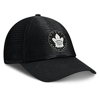 Men's Fanatics Black Toronto Maple Leafs Sin Bin Mesh Adjustable Hat