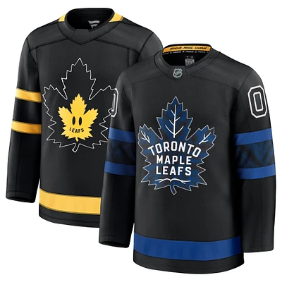 Maillot personnalisé de qualité supérieure alternatif noir Toronto Maple Leafs x Drew House pour hommes Fanatics