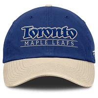 Casquette ajustable Fanatics bleu/kaki pour homme des Maple Leafs de Toronto Home Ice