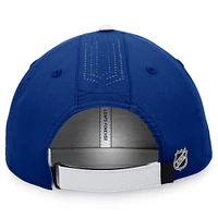 Fanatics pour hommes bleu/blanc Toronto Maple Leafs Repêchage 2022 de la LNH - Casquette réglable authentique Pro Rink Pinacle