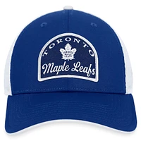 Casquette ajustable fondamentale des Maple Leafs de Toronto Fanatics pour hommes, bleu/blanc