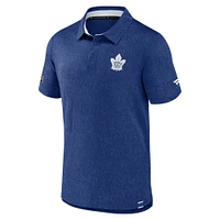 Polo authentique Pro en jacquard Fanatics pour hommes, bleu, Toronto Maple Leafs