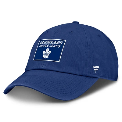 Casquette ajustable authentique Pro Rink Prime des Maple Leafs de Toronto Fanatics pour homme, bleu