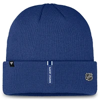 Bonnet en tricot à revers authentique Pro Rink Prime des Maple Leafs de Toronto Fanatics bleu pour homme