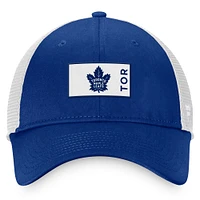 Casquette Snapback authentique Pro Rink Trucker des Maple Leafs de Toronto de marque Fanatics pour hommes