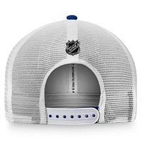 Casquette Snapback authentique Pro Rink Trucker des Maple Leafs de Toronto de marque Fanatics pour hommes