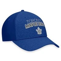 Casquette Flex authentique Pro Road Stack pour homme Fanatics Blue Toronto Maple Leafs