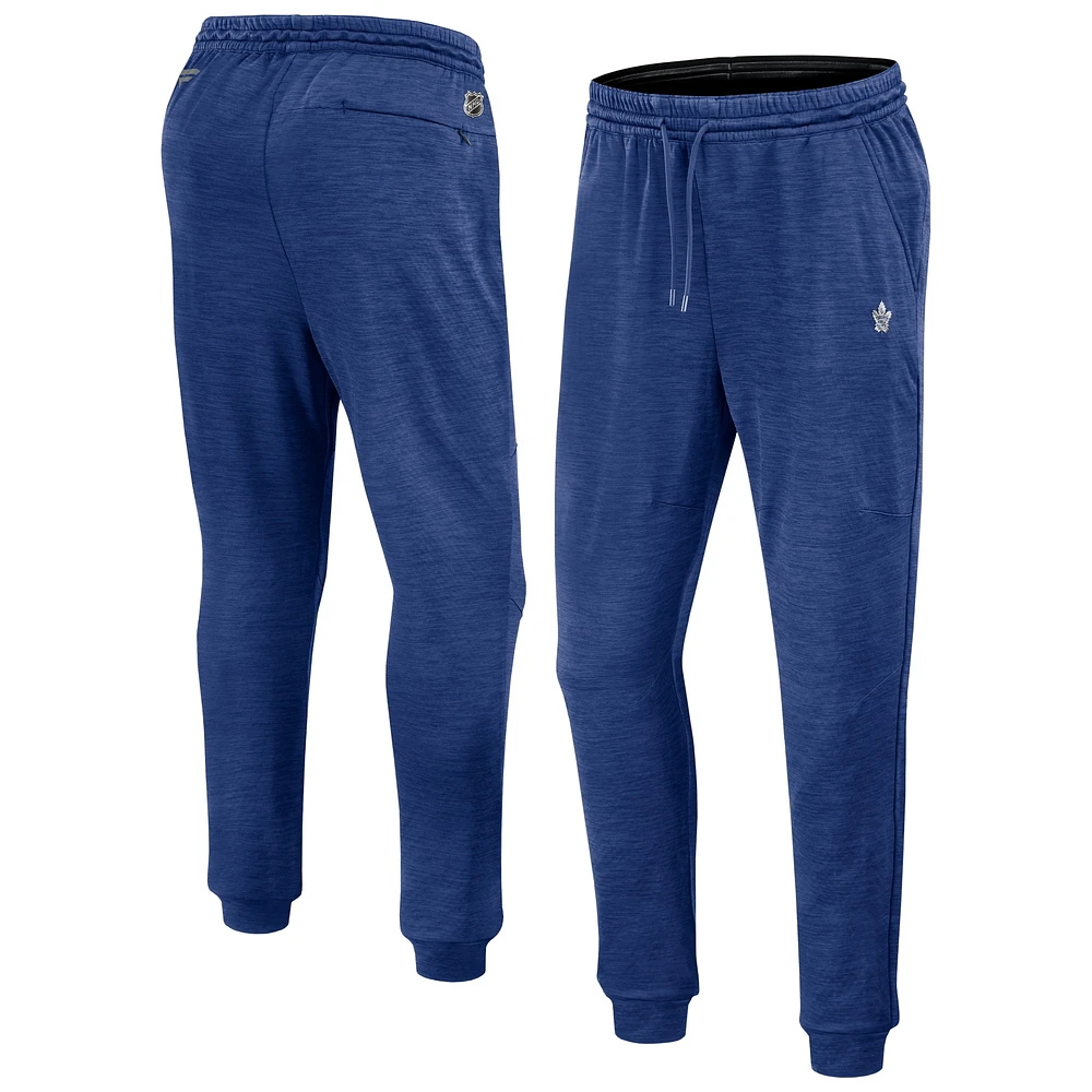 Pantalon de survêtement Authentic Pro Fanatics bleu pour hommes des Maple Leafs Toronto