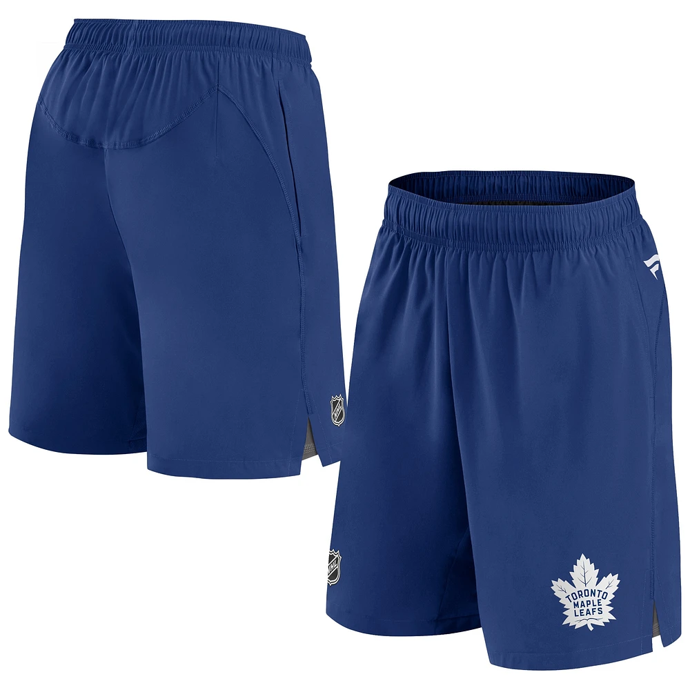 Fanatics bleu Toronto Maple Leafs Authentic Pro Tech pour hommes - Shorts