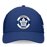 Casquette flexible bleue authentique pour le camp d'entraînement professionnel des Maple Leafs de Toronto Fanatics hommes