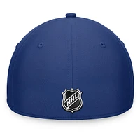 Casquette flexible bleue authentique pour le camp d'entraînement professionnel des Maple Leafs de Toronto Fanatics hommes