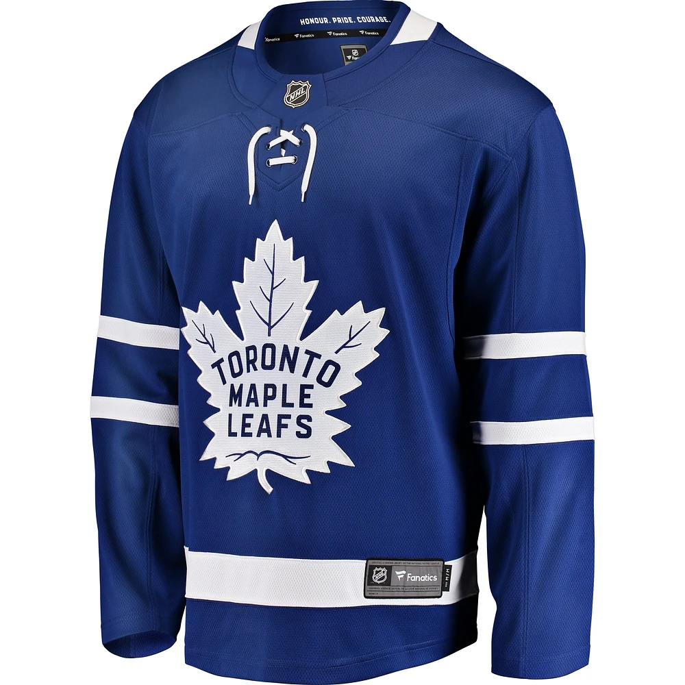 Maillot Breakaway Domicile des Maple Leafs de Toronto Fanatics bleu pour hommes