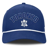 Casquette ajustable en corde A-Frame bleue pour hommes de la collection Decades des Maple Leafs de Toronto Fanatics