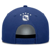 Casquette ajustable en corde A-Frame bleue pour hommes de la collection Decades des Maple Leafs de Toronto Fanatics