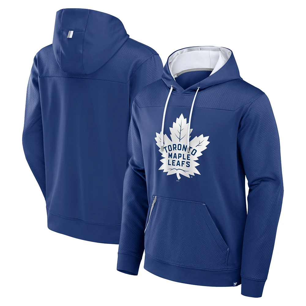 Men's Fanatics  Blue Toronto Maple Leafs Defender Pullover Hoodie