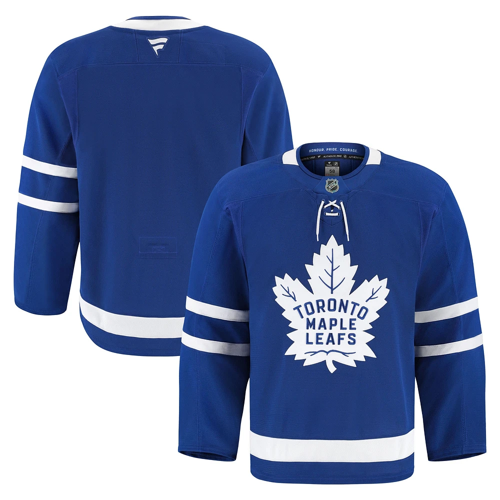 Maillot authentique à domicile des Maple Leafs de Toronto Fanatics bleu pour homme