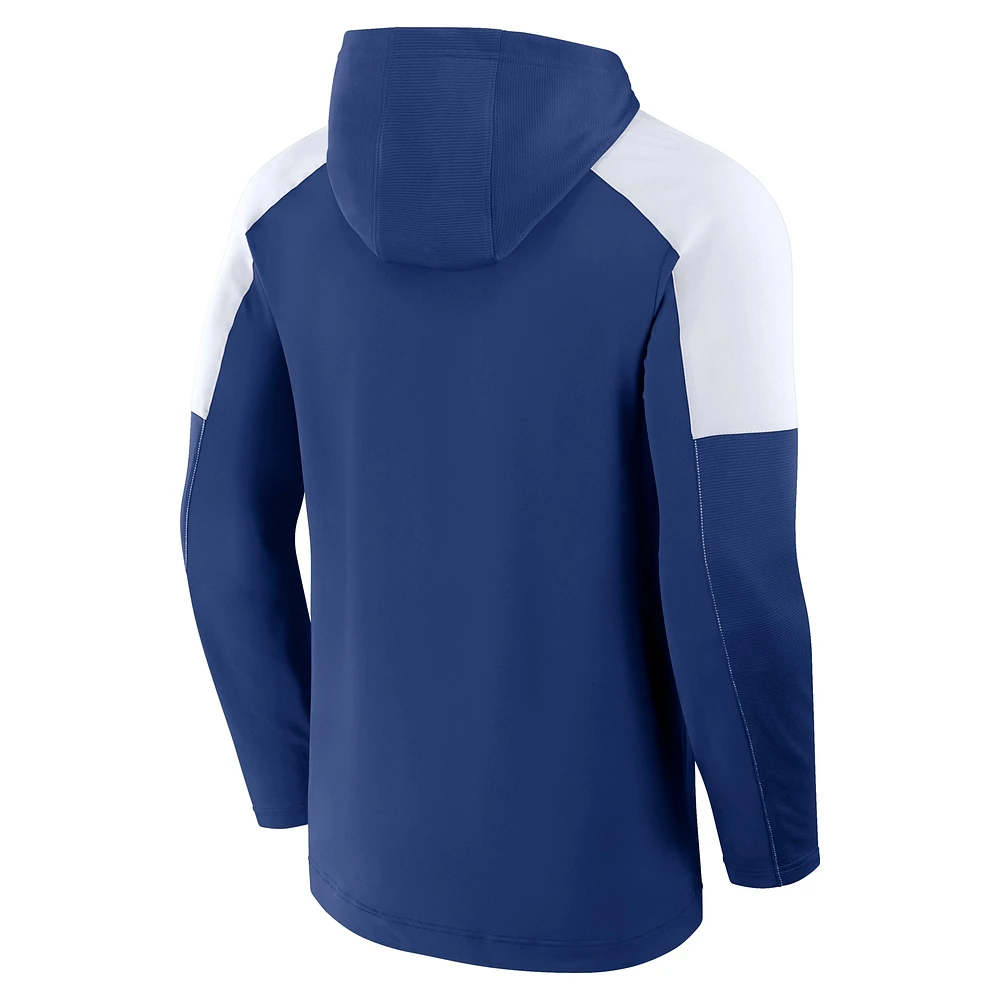Men's Fanatics Blue Toronto Maple Leafs Meta Game Transitional Pullover Hoodie