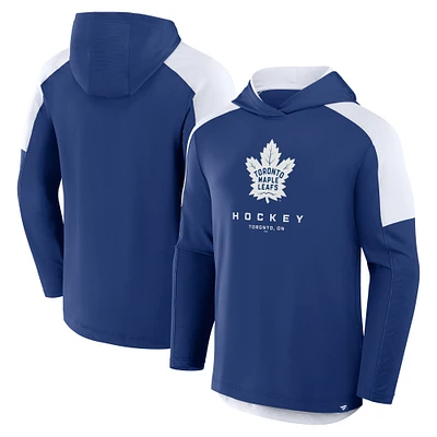 Men's Fanatics Blue Toronto Maple Leafs Meta Game Transitional Pullover Hoodie