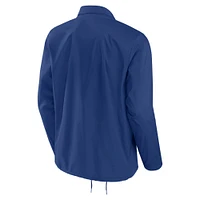 Veste à boutons-pression True Classics Varsity Coach des Maple Leafs de Toronto pour hommes Fanatics Blue