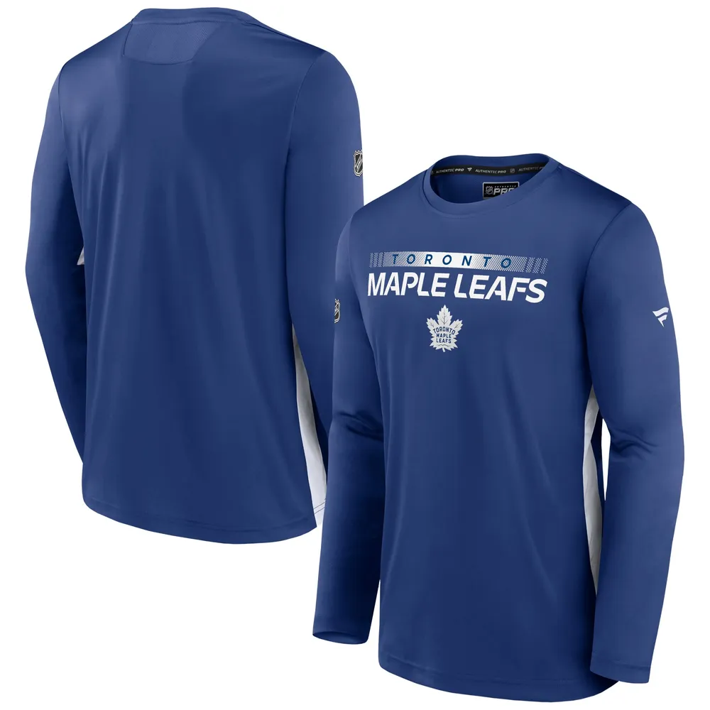 Toronto Maple Leafs Fanatics Branded Iconic Slapshot Long Sleeve T-Shirt -  Blue/White